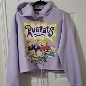 Rugrats cropped hoodie large
